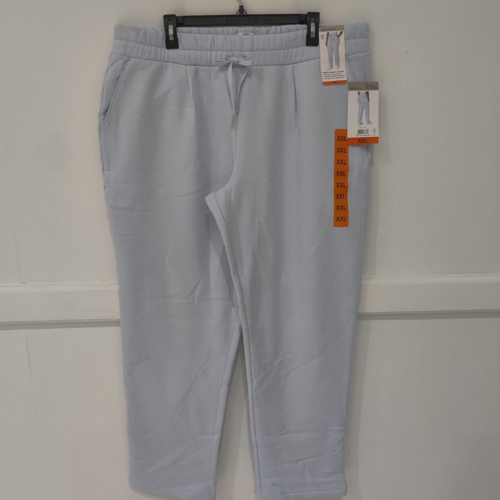 SOILED Mondetta Women's Fleece Straight Leg Sweatpants Blue Size 2XL $60 EE226